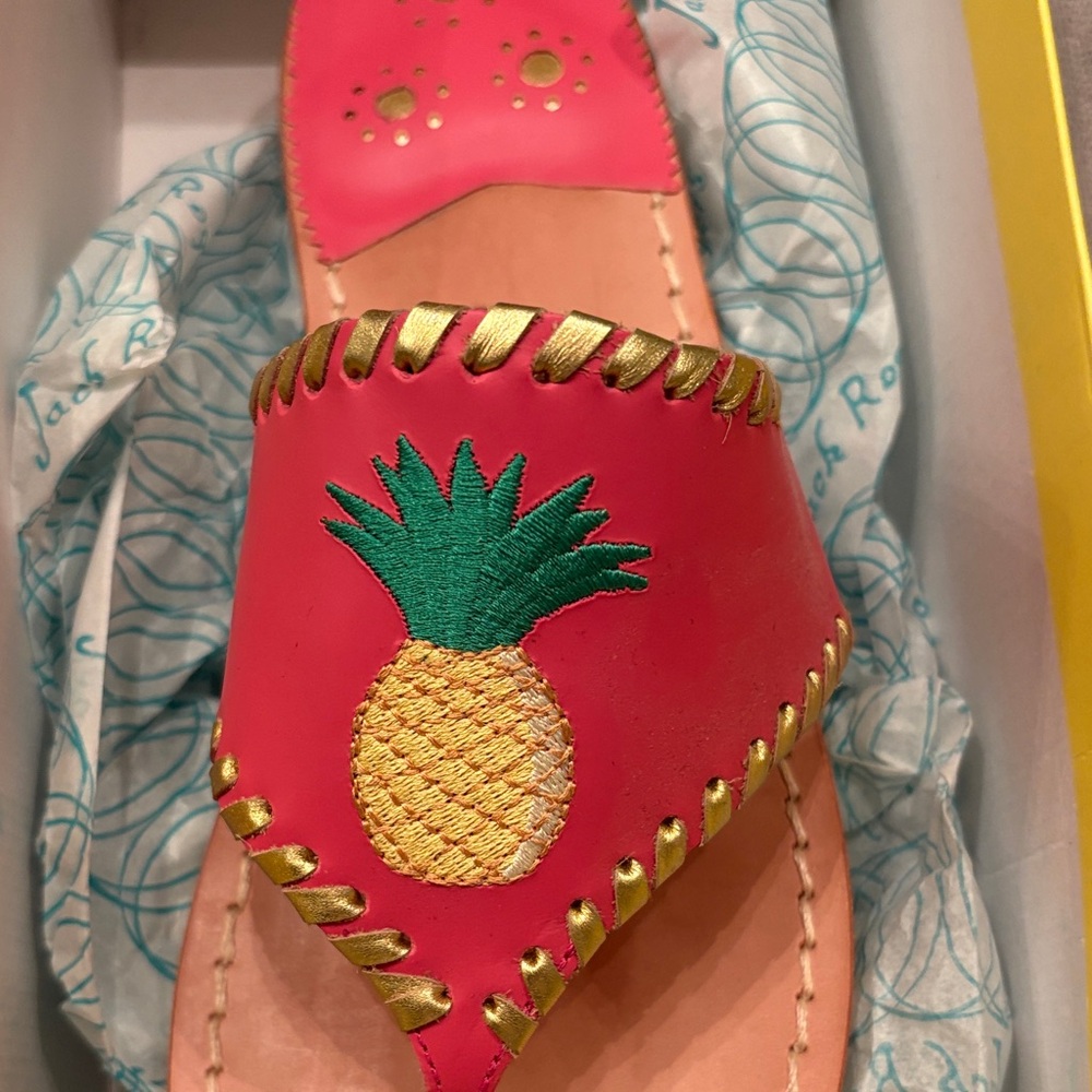 Jack Rogers Pink Pineapple Sandals - Picture 2 of 6